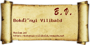 Bokányi Vilibald névjegykártya